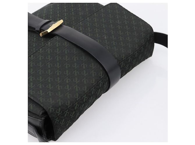 Borsa a tracolla LOEWE Canvas Green Gold Tone Auth 204750V Verde - vista 6