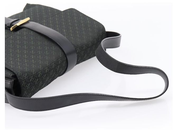 Borsa a tracolla LOEWE Canvas Green Gold Tone Auth 204750V Verde - vista 7