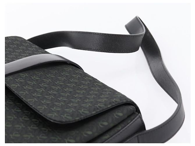 Borsa a tracolla LOEWE Canvas Green Gold Tone Auth 204750V Verde - vista 8