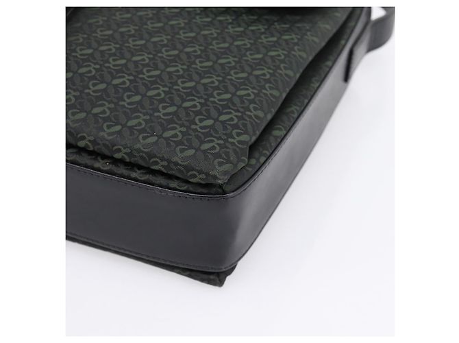 Borsa a tracolla LOEWE Canvas Green Gold Tone Auth 204750V Verde - vista 9