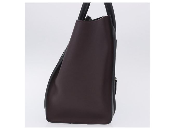 Céline Borsa a mano CELINE Luggage Mini Shopper in pelle Blu Turchese Auth LN125SAM - vista 5
