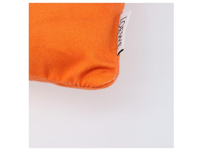 LOEWE Parauzui Visa Collaboration Purse Pouch Canvas Orange Auth 203609 - Ansicht 14