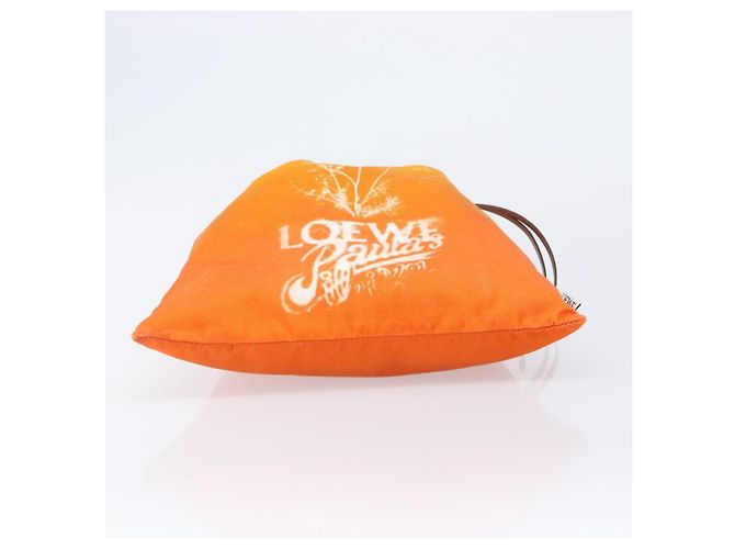 LOEWE Parauzui Visa Collaboration Purse Pouch Canvas Orange Auth 203609 - Ansicht 5