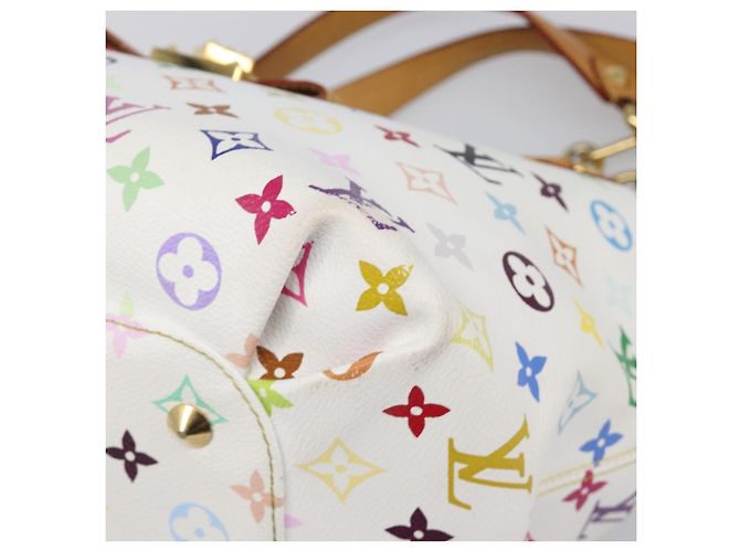 Borsa Tote LOUIS VUITTON Monogram Multicolor Annie GM White M40303 LV Auth 203647 Bianco - vista 15