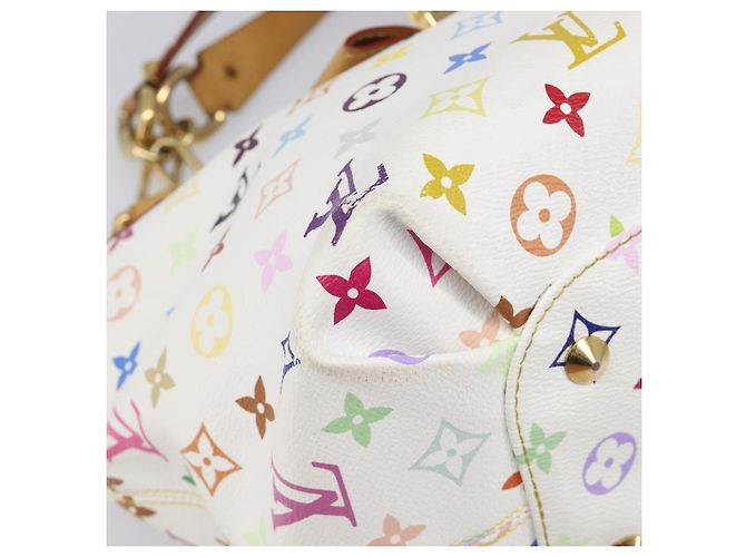 Borsa Tote LOUIS VUITTON Monogram Multicolor Annie GM White M40303 LV Auth 203647 Bianco - vista 16