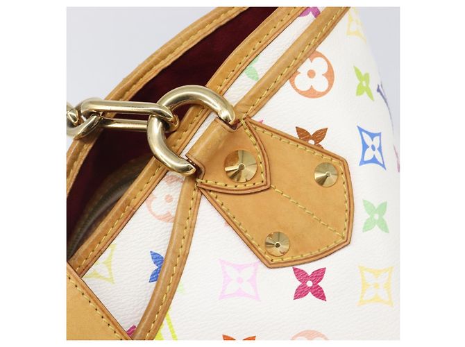Borsa Tote LOUIS VUITTON Monogram Multicolor Annie GM White M40303 LV Auth 203647 Bianco - vista 18