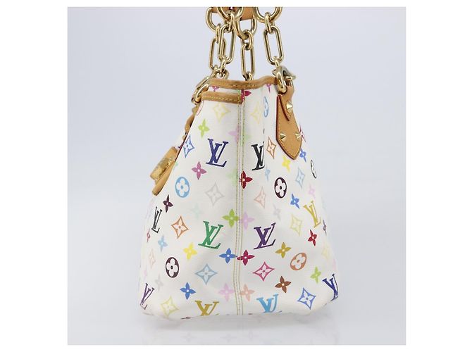 Borsa Tote LOUIS VUITTON Monogram Multicolor Annie GM White M40303 LV Auth 203647 Bianco - vista 3