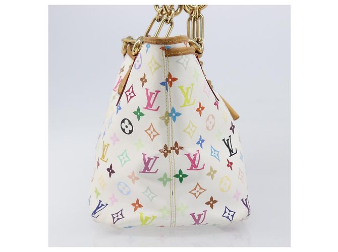 Borsa Tote LOUIS VUITTON Monogram Multicolor Annie GM White M40303 LV Auth 203647 Bianco - vista 4