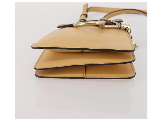 Chloé Borsa a Tracolla Chloe Fay Camoscio Beige Tono Oro Auth 201285 - vista 11