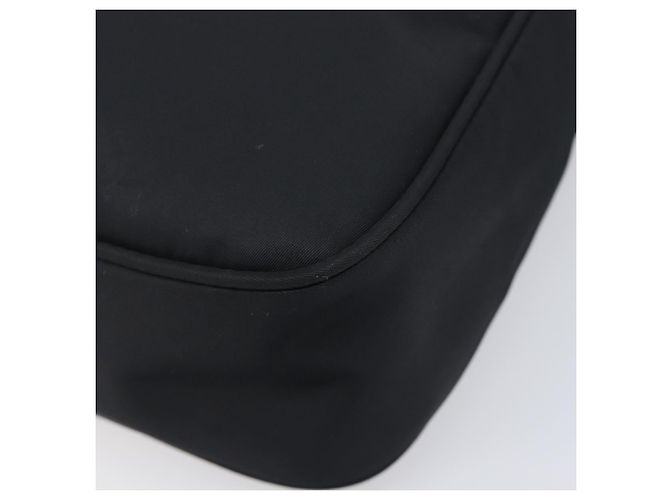 FENDI Schultertasche Nylon Schwarz Silber Auth 203677A - Ansicht 14