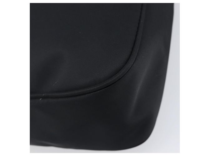 FENDI Schultertasche Nylon Schwarz Silber Auth 203677A - Ansicht 17