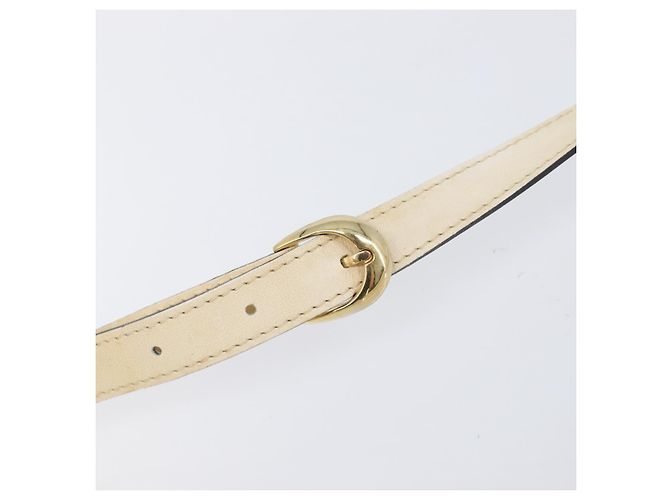 Autre Marque Borsa a tracolla SAINT LAURENT in pelle beige e oro Auth 201477 D'oro - vista 11