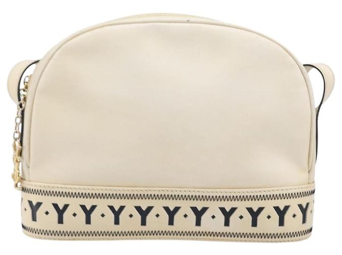 Autre Marque Borsa a tracolla SAINT LAURENT in pelle beige e oro Auth 201477 D'oro - vista 13