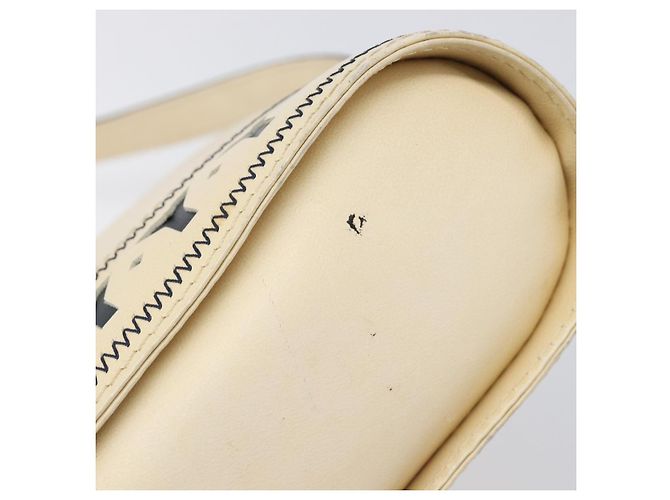 Autre Marque Borsa a tracolla SAINT LAURENT in pelle beige e oro Auth 201477 D'oro - vista 19