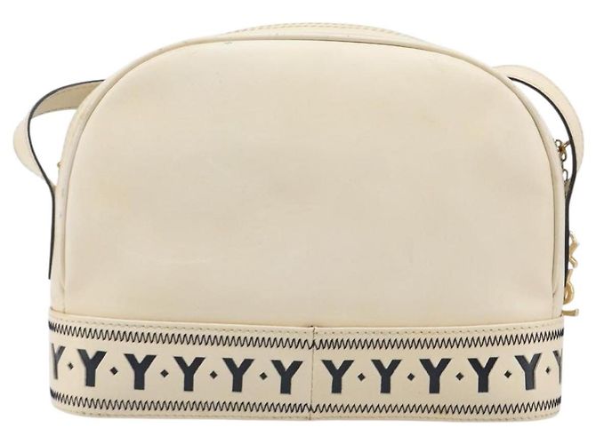 Autre Marque Borsa a tracolla SAINT LAURENT in pelle beige e oro Auth 201477 D'oro - vista 2