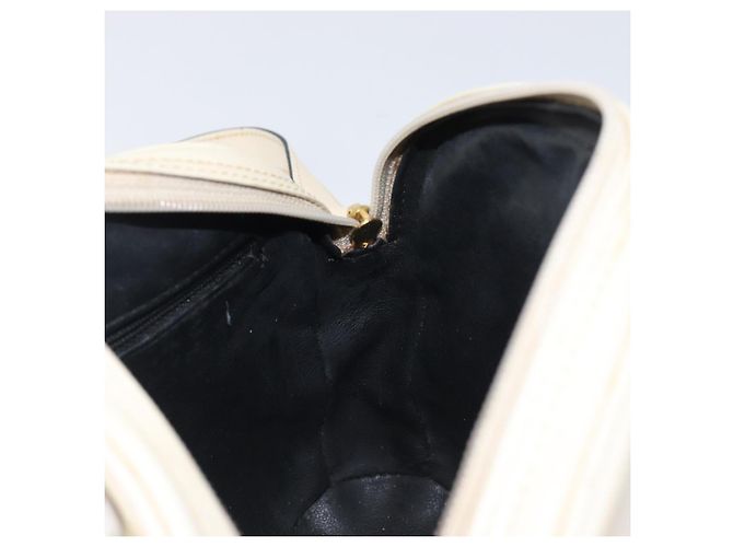 Autre Marque Borsa a tracolla SAINT LAURENT in pelle beige e oro Auth 201477 D'oro - vista 23