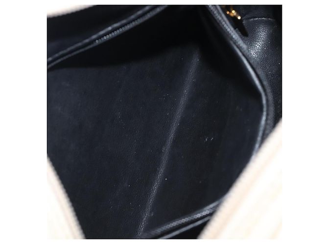Autre Marque Borsa a tracolla SAINT LAURENT in pelle beige e oro Auth 201477 D'oro - vista 26