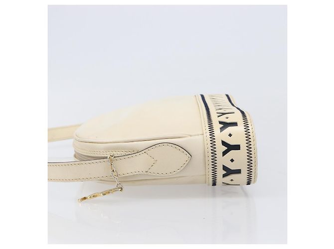 Autre Marque Borsa a tracolla SAINT LAURENT in pelle beige e oro Auth 201477 D'oro - vista 4