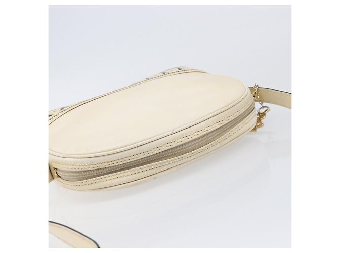 Autre Marque Borsa a tracolla SAINT LAURENT in pelle beige e oro Auth 201477 D'oro - vista 6
