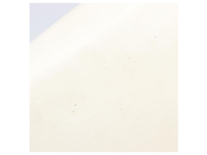 Bolsa de Ombro com Corrente GUCCI em Couro Branco Ouro Auth 204318 Dourado - vista 19