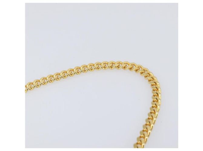 Bolsa de Ombro com Corrente GUCCI em Couro Branco Ouro Auth 204318 Dourado - vista 8