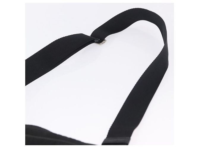 Borsa a Tracolla PRADA Nylon Nero Argento Auth 200013A - vista 14