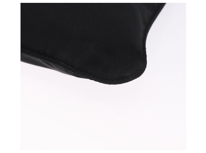 Borsa a Tracolla PRADA Nylon Nero Argento Auth 200013A - vista 18