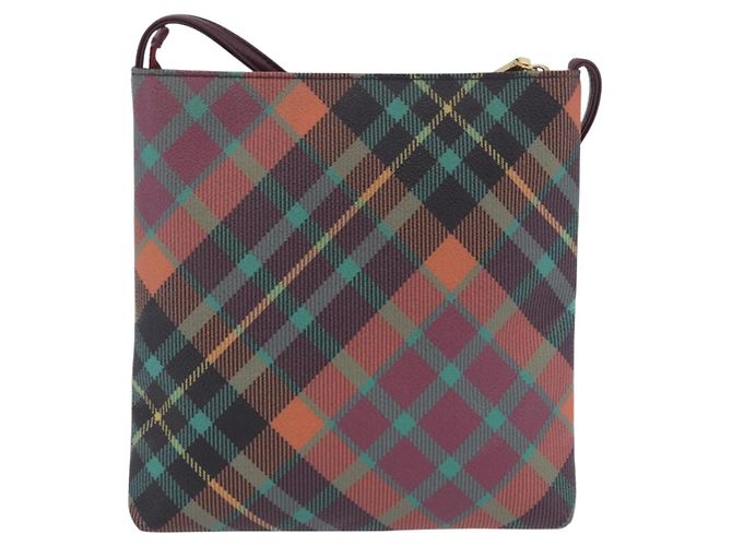 Borsa a tracolla Vivienne Westwood PVC Leather Multicolor Gold Auth 204037A Multicolore D'oro - vista 2