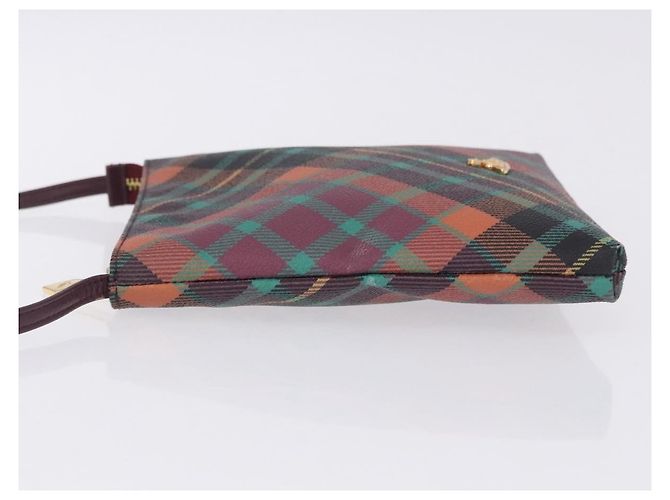Borsa a tracolla Vivienne Westwood PVC Leather Multicolor Gold Auth 204037A Multicolore D'oro - vista 5