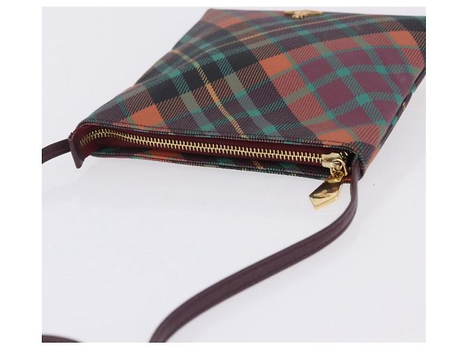 Borsa a tracolla Vivienne Westwood PVC Leather Multicolor Gold Auth 204037A Multicolore D'oro - vista 7