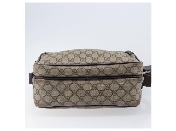 Borsa a tracolla GUCCI GG Supreme PVC Beige Silver 114531 Auth BA15711 Argento - vista 12