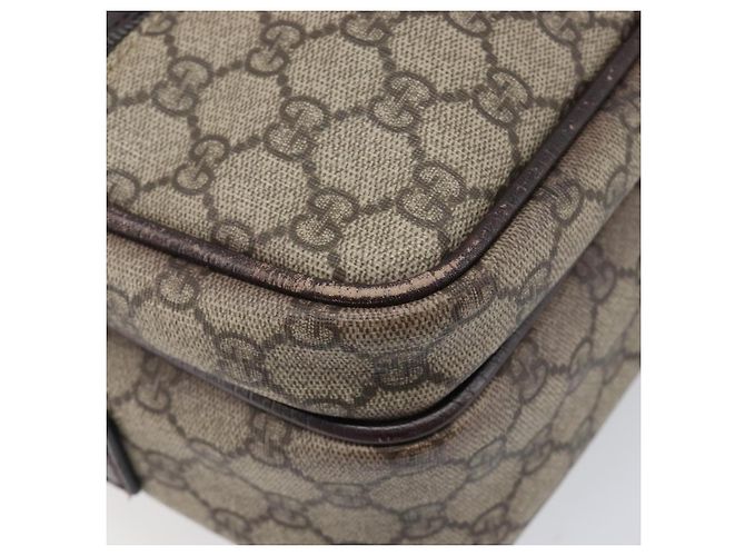 Borsa a tracolla GUCCI GG Supreme PVC Beige Silver 114531 Auth BA15711 Argento - vista 14