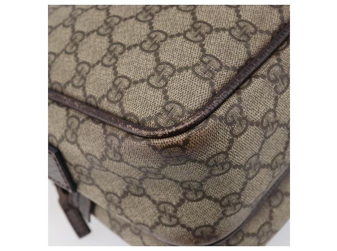Borsa a tracolla GUCCI GG Supreme PVC Beige Silver 114531 Auth BA15711 Argento - vista 16