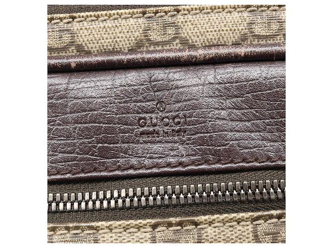Borsa a tracolla GUCCI GG Supreme PVC Beige Silver 114531 Auth BA15711 Argento - vista 19