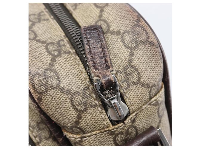 Borsa a tracolla GUCCI GG Supreme PVC Beige Silver 114531 Auth BA15711 Argento - vista 22