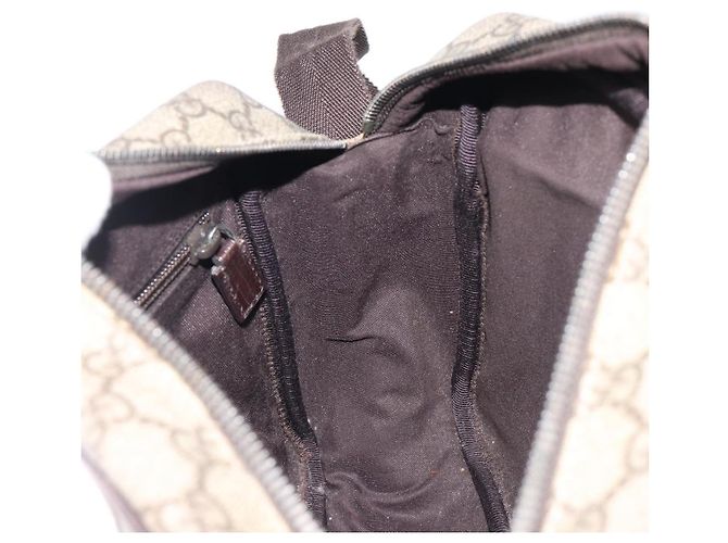 Borsa a tracolla GUCCI GG Supreme PVC Beige Silver 114531 Auth BA15711 Argento - vista 25