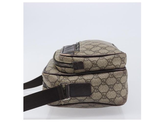Borsa a tracolla GUCCI GG Supreme PVC Beige Silver 114531 Auth BA15711 Argento - vista 5