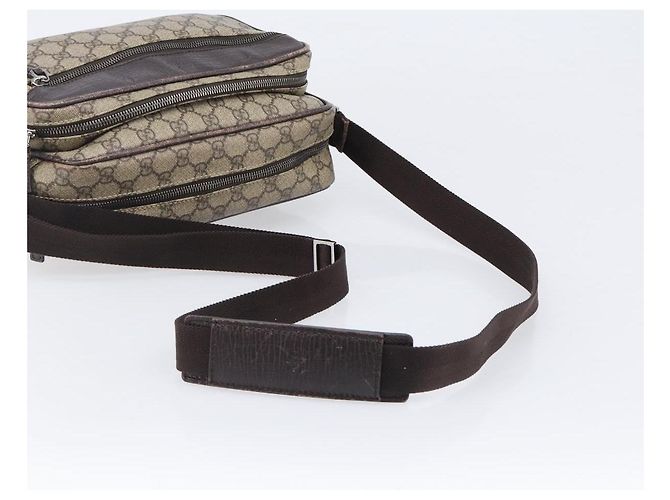 Borsa a tracolla GUCCI GG Supreme PVC Beige Silver 114531 Auth BA15711 Argento - vista 8