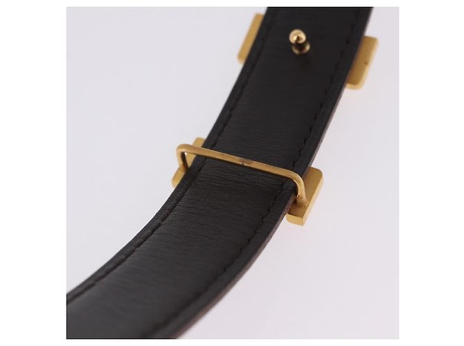 Hermès Cintura HERMES Constance H in pelle 33.1'' Rosso Oro Auth 204102 D'oro - vista 7