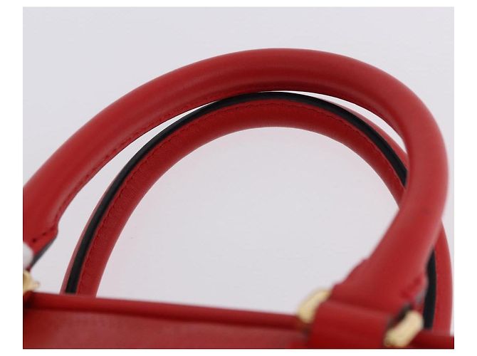 Borsa a mano LOEWE in pelle 2way rossa tono oro Auth ka6204V Rosso - vista 14