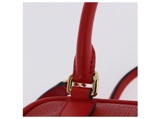 Borsa a mano LOEWE in pelle 2way rossa tono oro Auth ka6204V Rosso - vista 15