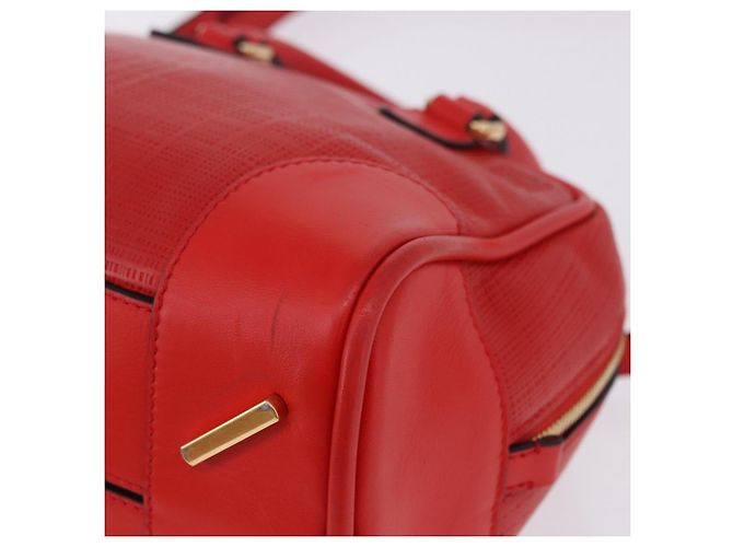 Borsa a mano LOEWE in pelle 2way rossa tono oro Auth ka6204V Rosso - vista 23