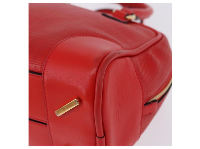Borsa a mano LOEWE in pelle 2way rossa tono oro Auth ka6204V Rosso - vista 25