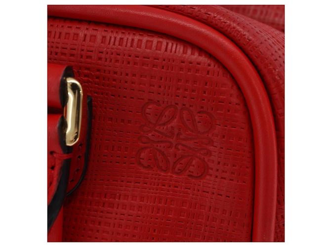 Borsa a mano LOEWE in pelle 2way rossa tono oro Auth ka6204V Rosso - vista 27