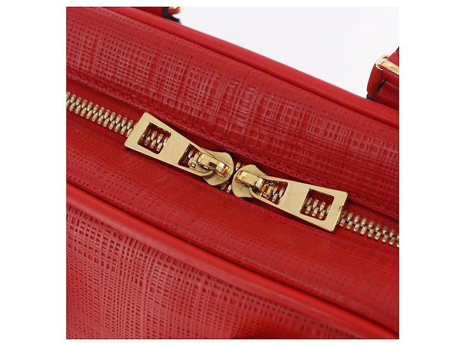 Borsa a mano LOEWE in pelle 2way rossa tono oro Auth ka6204V Rosso - vista 28