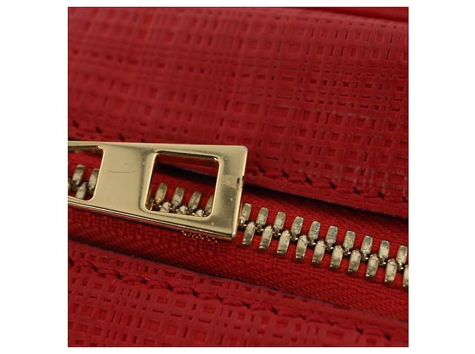 Borsa a mano LOEWE in pelle 2way rossa tono oro Auth ka6204V Rosso - vista 29