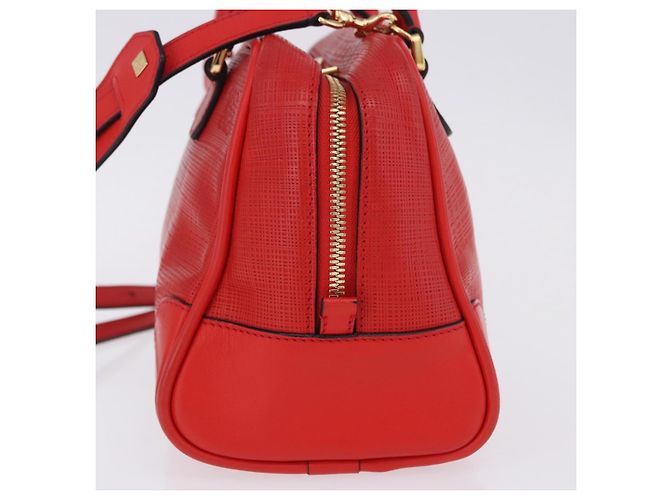 Borsa a mano LOEWE in pelle 2way rossa tono oro Auth ka6204V Rosso - vista 3