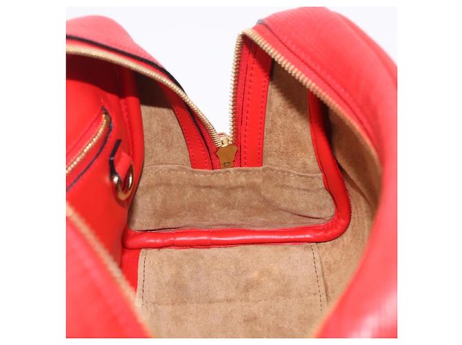 Borsa a mano LOEWE in pelle 2way rossa tono oro Auth ka6204V Rosso - vista 31