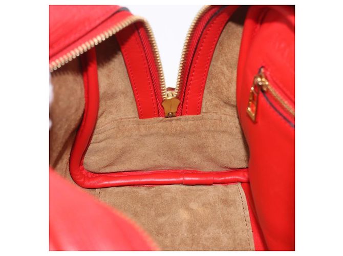 Borsa a mano LOEWE in pelle 2way rossa tono oro Auth ka6204V Rosso - vista 32