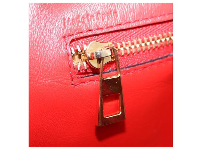Borsa a mano LOEWE in pelle 2way rossa tono oro Auth ka6204V Rosso - vista 33